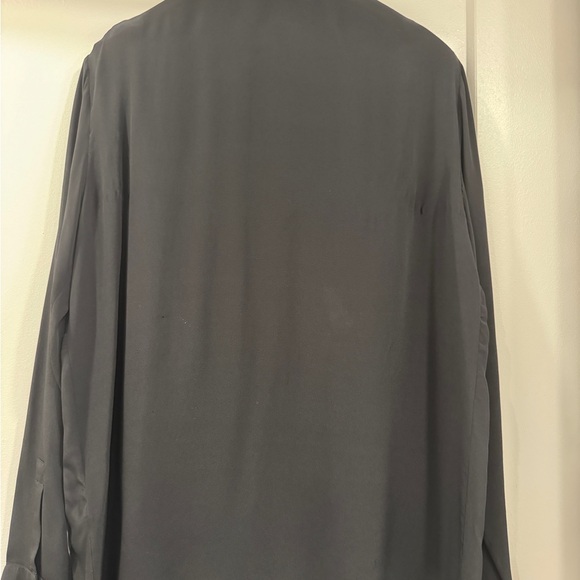 Black button down Versace blouse - Picture 3 of 5